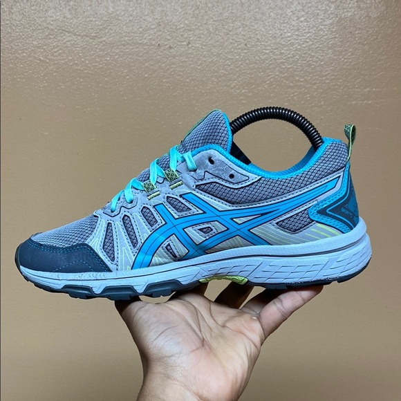 ASICS Gel Venture 7 “Gray Blue Volt” Trail Running Sneakers - Picture 5 of 17